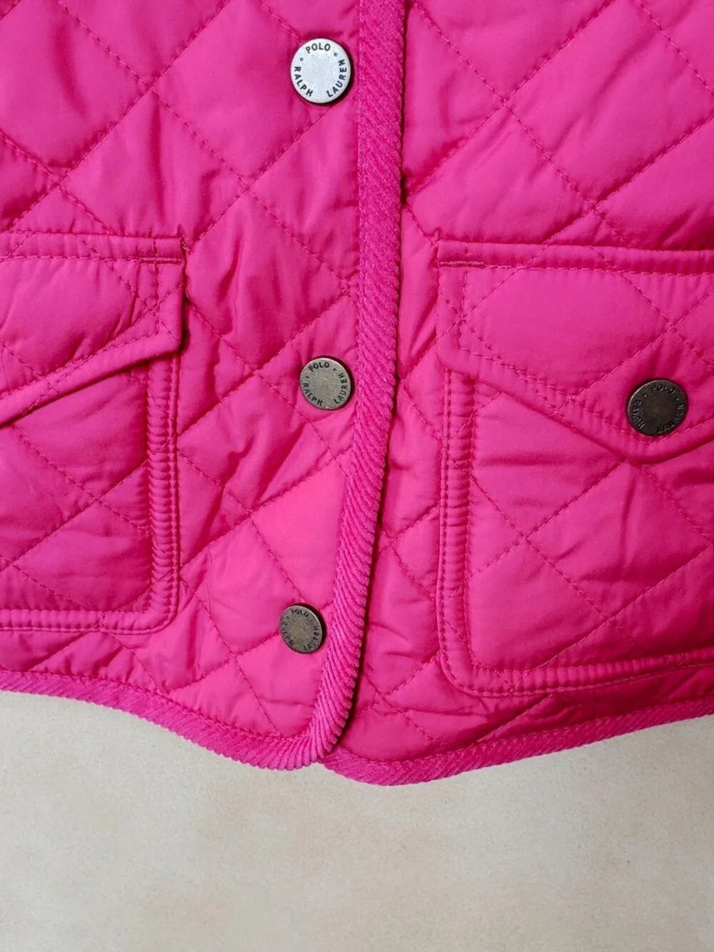 POLO Ralph Lauren girl quilted jacket coat 6 Pink